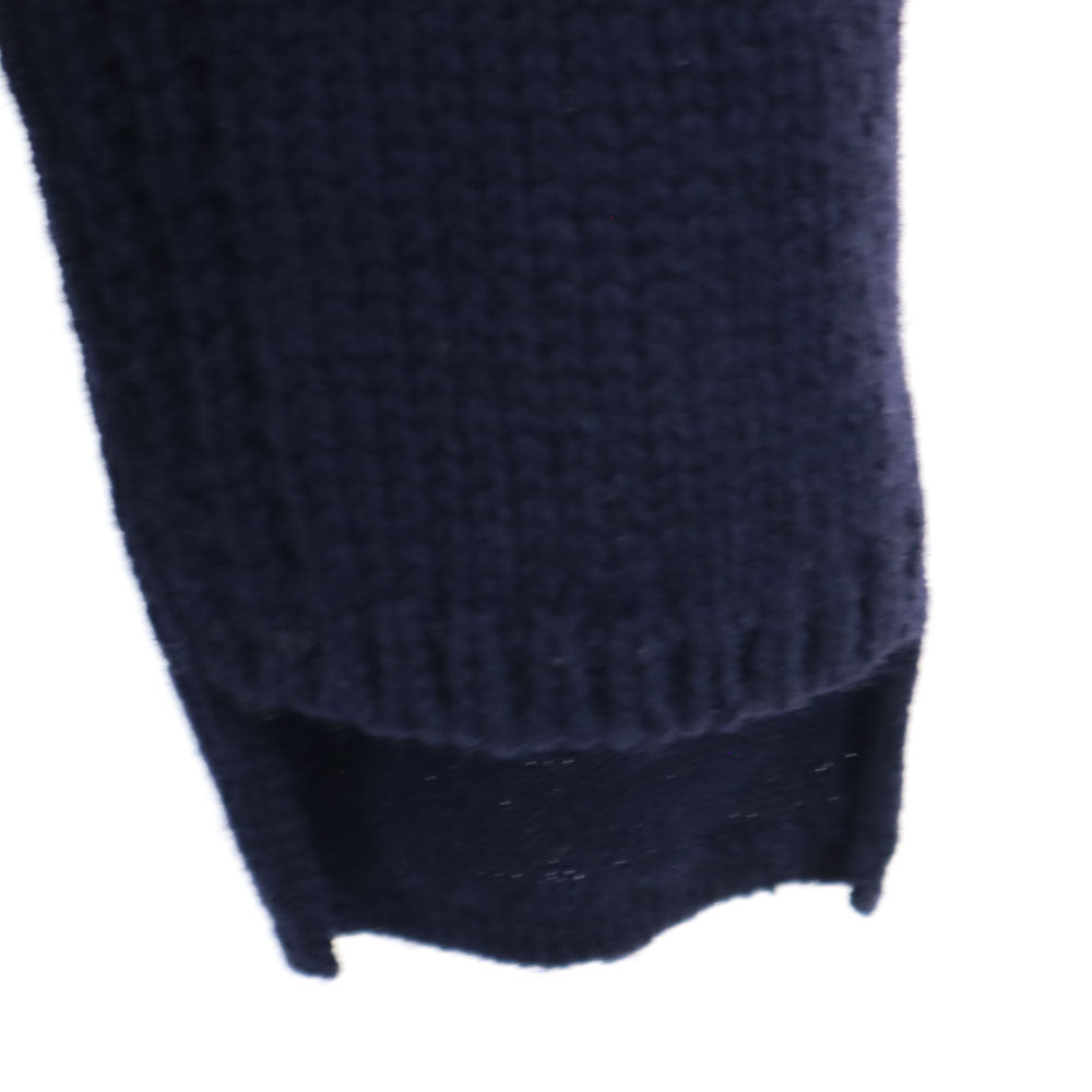 コムデギャルソンシャツ 日本製 ウール 長袖 セーター M ネイビー COMME des GARCONS SHIRT ニット レディース