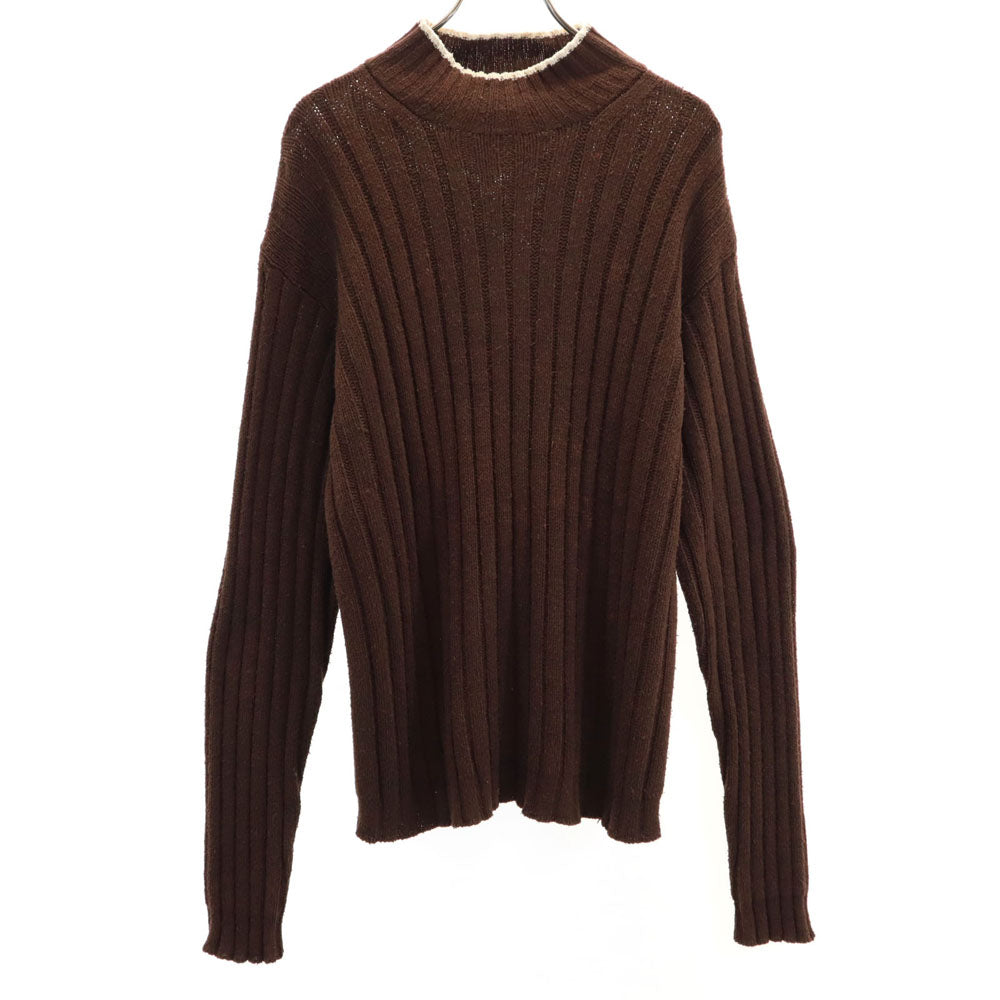 RRL ダブルアールエル 90s 赤3星 初期タグ ラムウール ラルフローレン 長袖 セーター L ブラウン リブニット メンズ