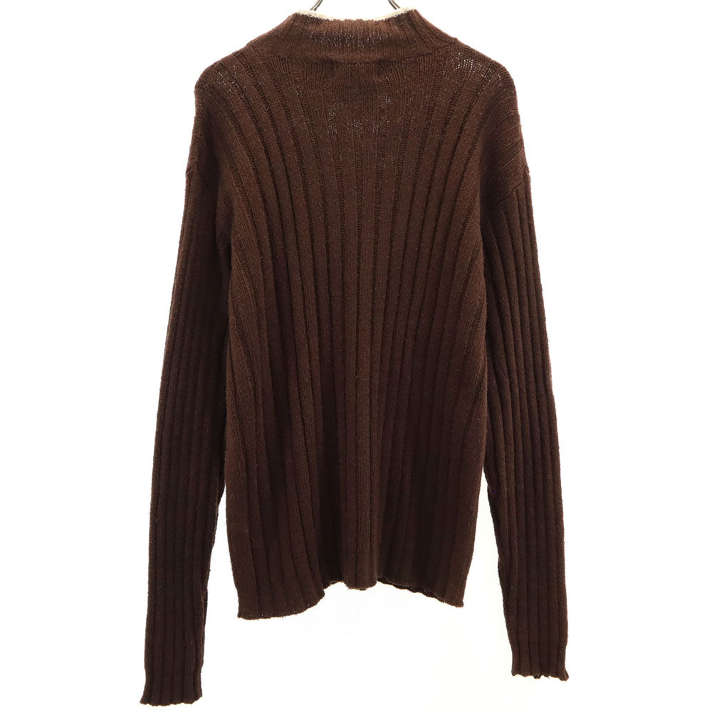 RRL ダブルアールエル 90s 赤3星 初期タグ ラムウール ラルフローレン 長袖 セーター L ブラウン リブニット メンズ