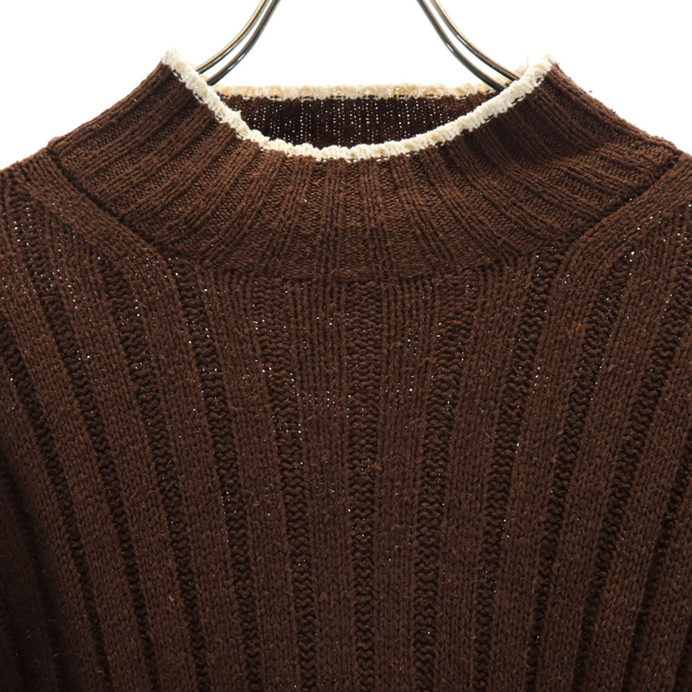 RRL ダブルアールエル 90s 赤3星 初期タグ ラムウール ラルフローレン 長袖 セーター L ブラウン リブニット メンズ