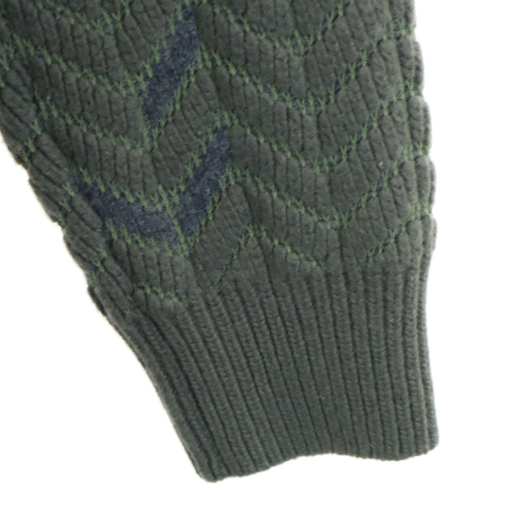 ワイスリー ベルギー製 ウールブレンド 長袖 セーター M カーキ Y-3 Yohji Yamamoto ヨウジヤマモト ニット メンズ