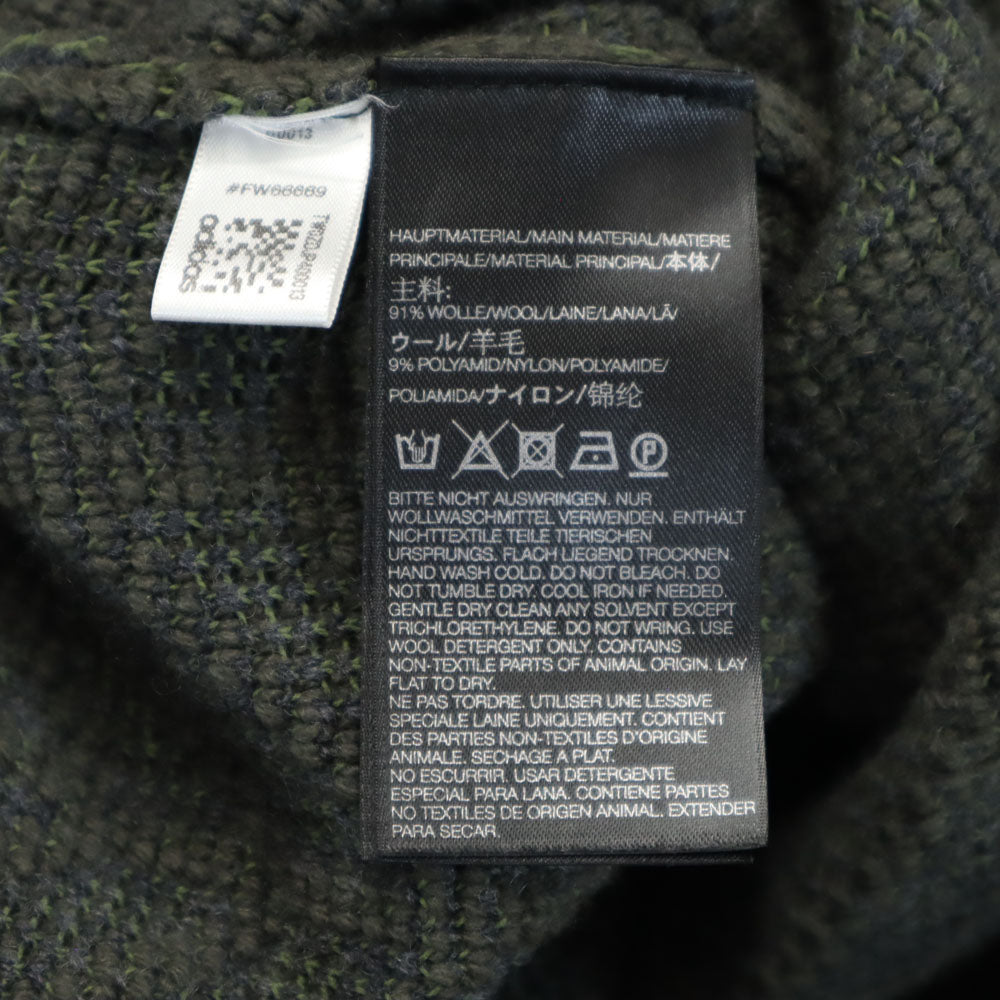 ワイスリー ベルギー製 ウールブレンド 長袖 セーター M カーキ Y-3 Yohji Yamamoto ヨウジヤマモト ニット メンズ