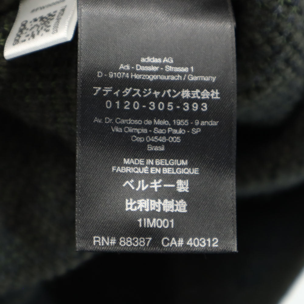 ワイスリー ベルギー製 ウールブレンド 長袖 セーター M カーキ Y-3 Yohji Yamamoto ヨウジヤマモト ニット メンズ