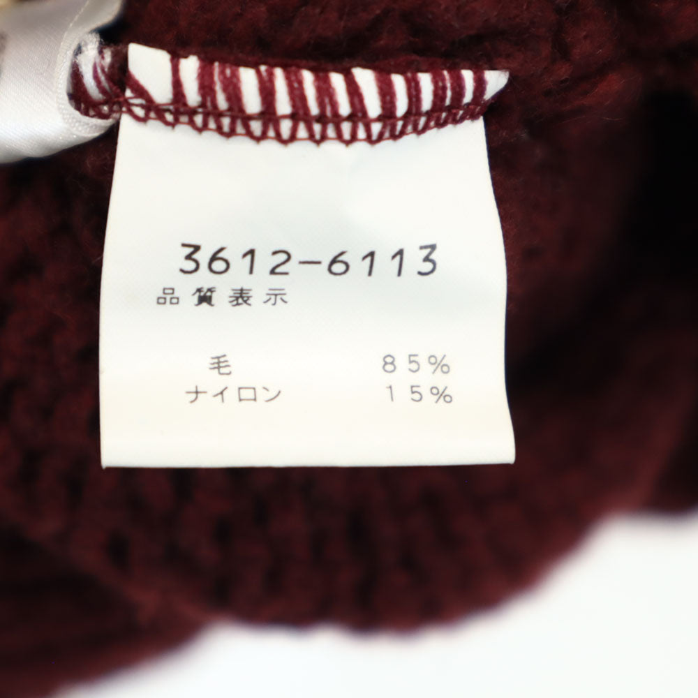 KENZO HOMME ケンゾーオム 日本製 ウールブレンド ニットジャケット 3 ボルドー カーディガン レディース