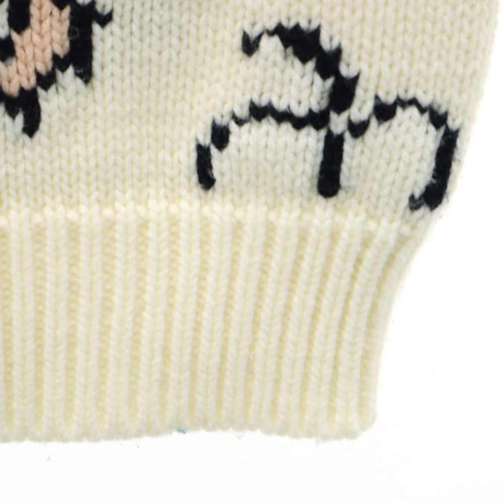 ベティブープ 90s アクリル オールド 長袖 セーター M 白系 BETTY BOOP ニット メンズ