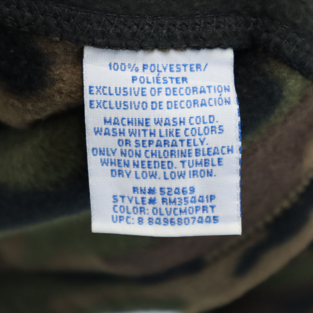 STARTER スターター 90s オールド カモフラ柄 長袖 ハーフジップ フリースジャケット L カーキ プルオーバー 迷彩 メンズ
