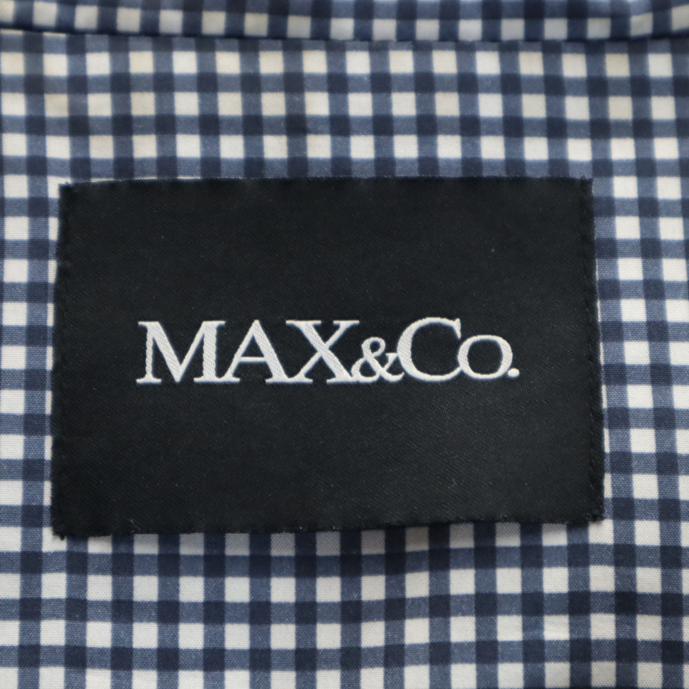 MAX&CO マックスアンドコー ステンカラーコート 38 ネイビー レディース