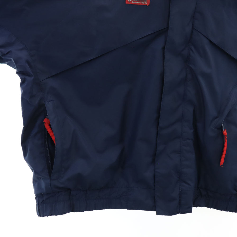 Columbia コロンビア 80s 紺タグ ヴィンテージ 長袖 ダブルジップ アウトドアジャケット ネイビー系 メンズ