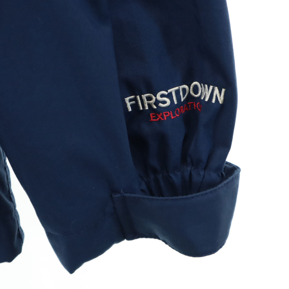 FIRSTDOWN ファーストダウン 90s オールド 長袖 ナイロンジャケット L ネイビー系 裏メッシュ メンズ