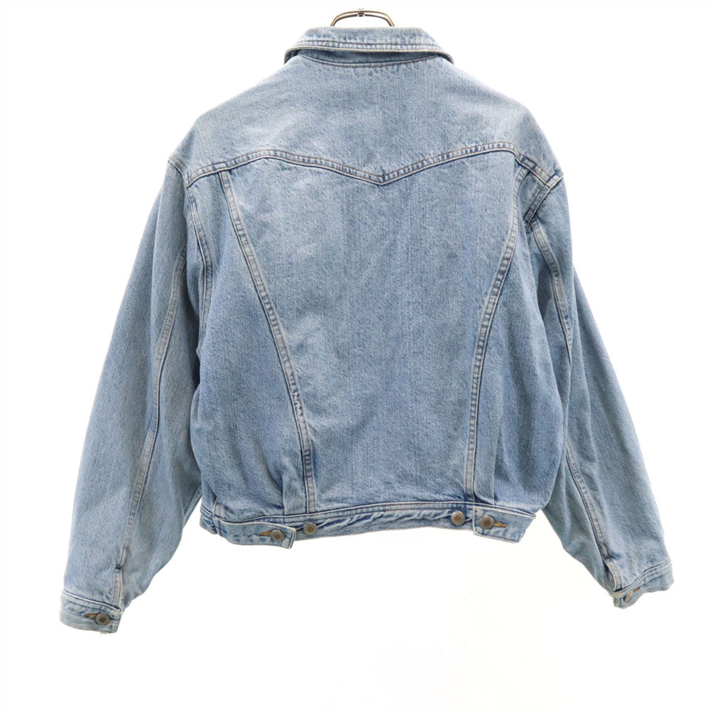 Banana Republic バナナリパブリック 80s 90s USA製 オールド 長袖 デニムジャケット S 裏チェック ジージャン レディース