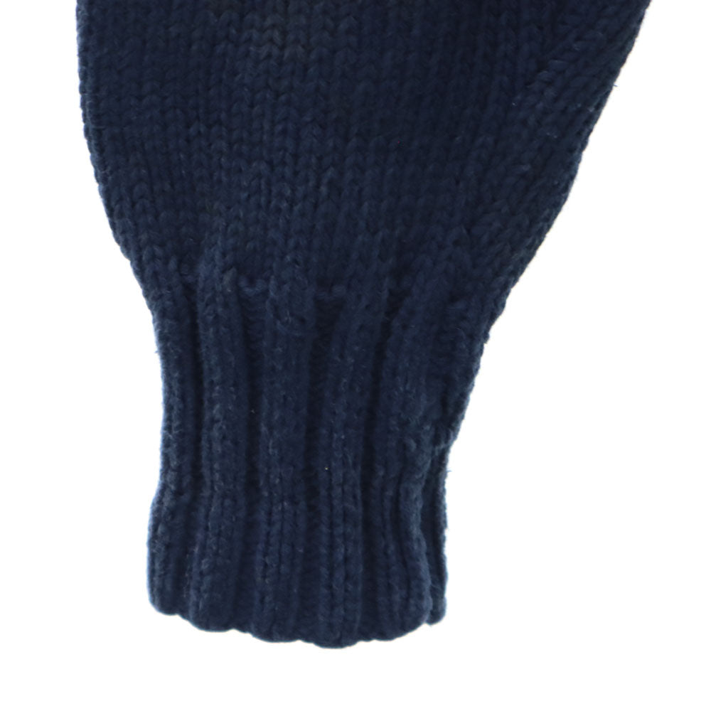 POLO COUNTRY ポロカントリー ラルフローレン オールド 長袖 コットンニット セーター M ネイビー系 星条旗 レディース