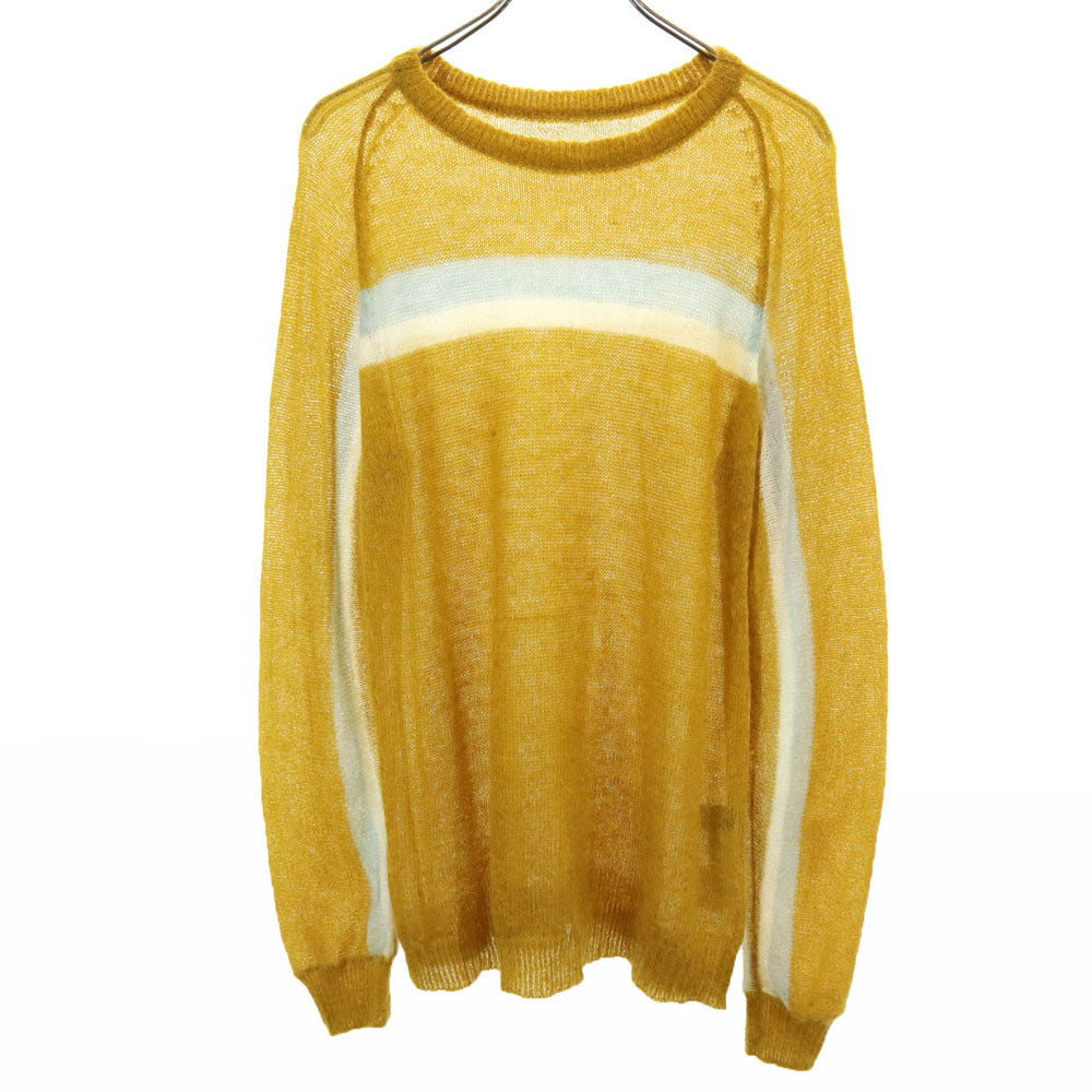 UNUSED アンユーズド モヘアブレンド 長袖 セーター 3 キャメル ニット メンズ