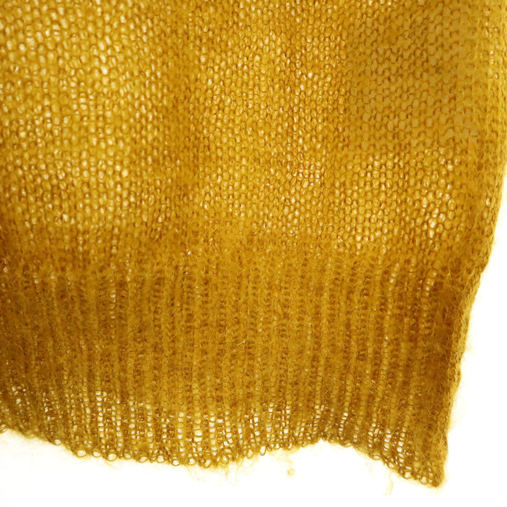 UNUSED アンユーズド モヘアブレンド 長袖 セーター 3 キャメル ニット メンズ