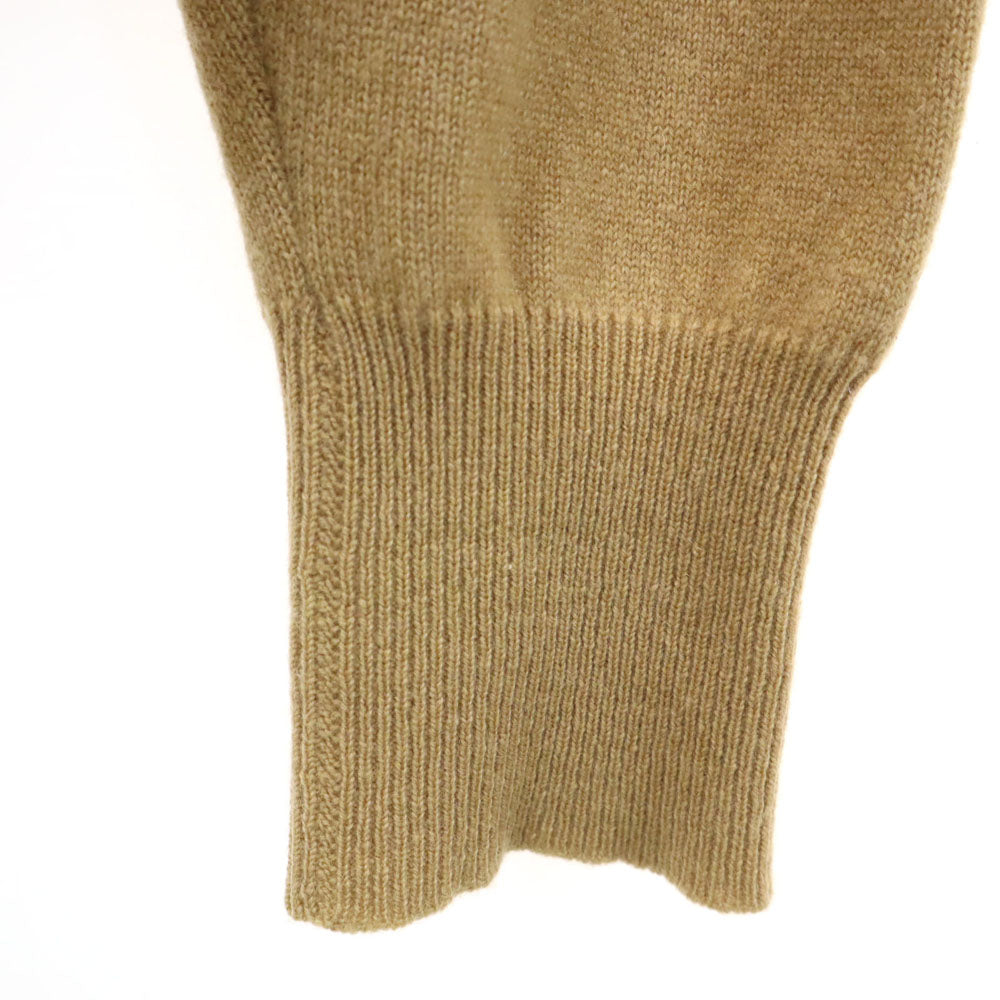 Christian Dior クリスチャンディオール 90s ウール オールド 長袖 Vネック セーター M ベージュ ニット レディース