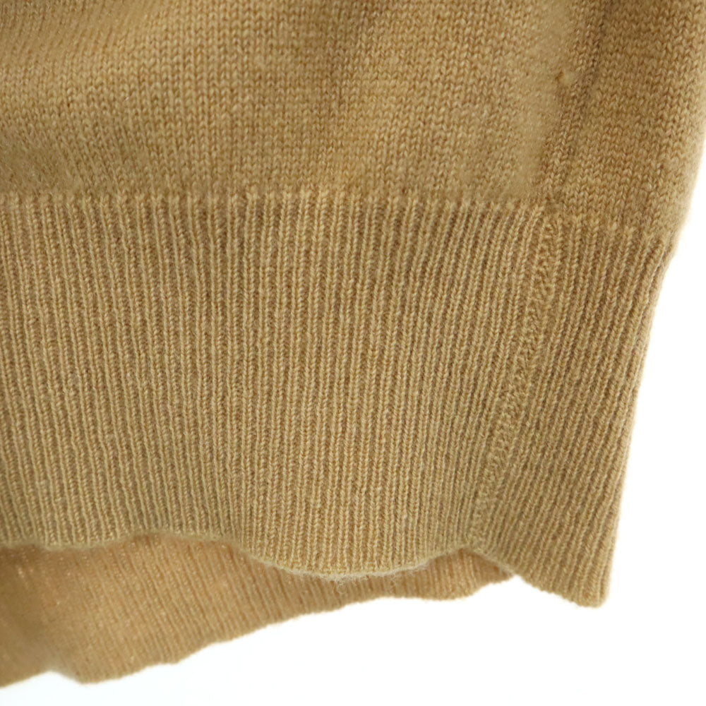 Christian Dior クリスチャンディオール 90s ウール オールド 長袖 Vネック セーター M ベージュ ニット レディース