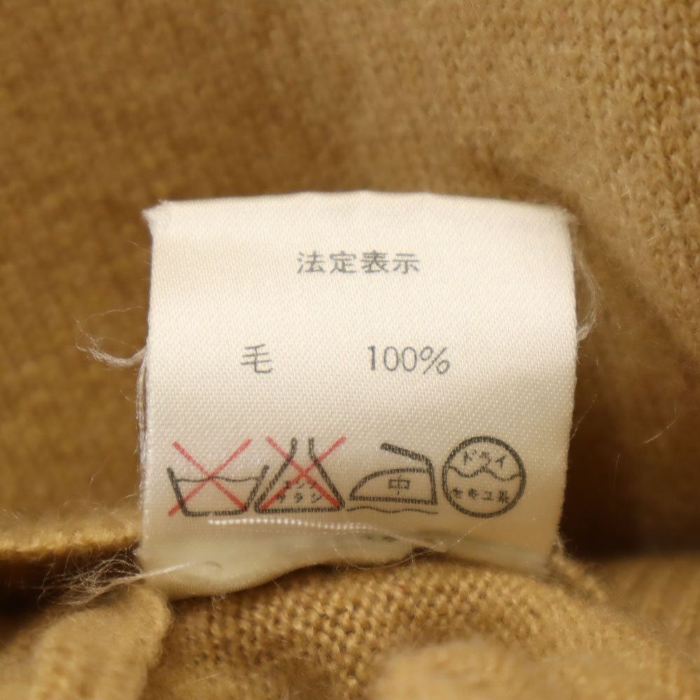 Christian Dior クリスチャンディオール 90s ウール オールド 長袖 Vネック セーター M ベージュ ニット レディース