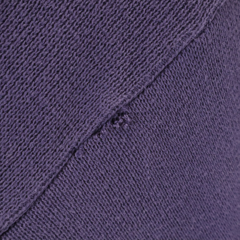 Christian Dior SPORTS クリスチャンディオールスポーツ 90s オールド コットンニット 長袖 Vネック セーター パープル ニット レディース