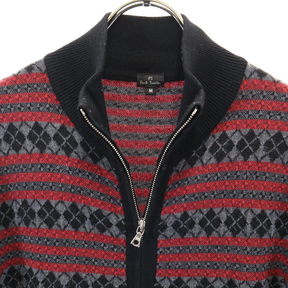 PS Paul Smith ピーエスポールスミス ニットジャケット M ブラック 他 ブルゾン メンズ