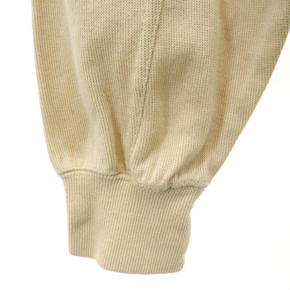 ケンゾーゴルフ 90s 日本製 オールド コットン 長袖 ニット切替 トレーナー 3 ベージュ KENZO GOLF メンズ