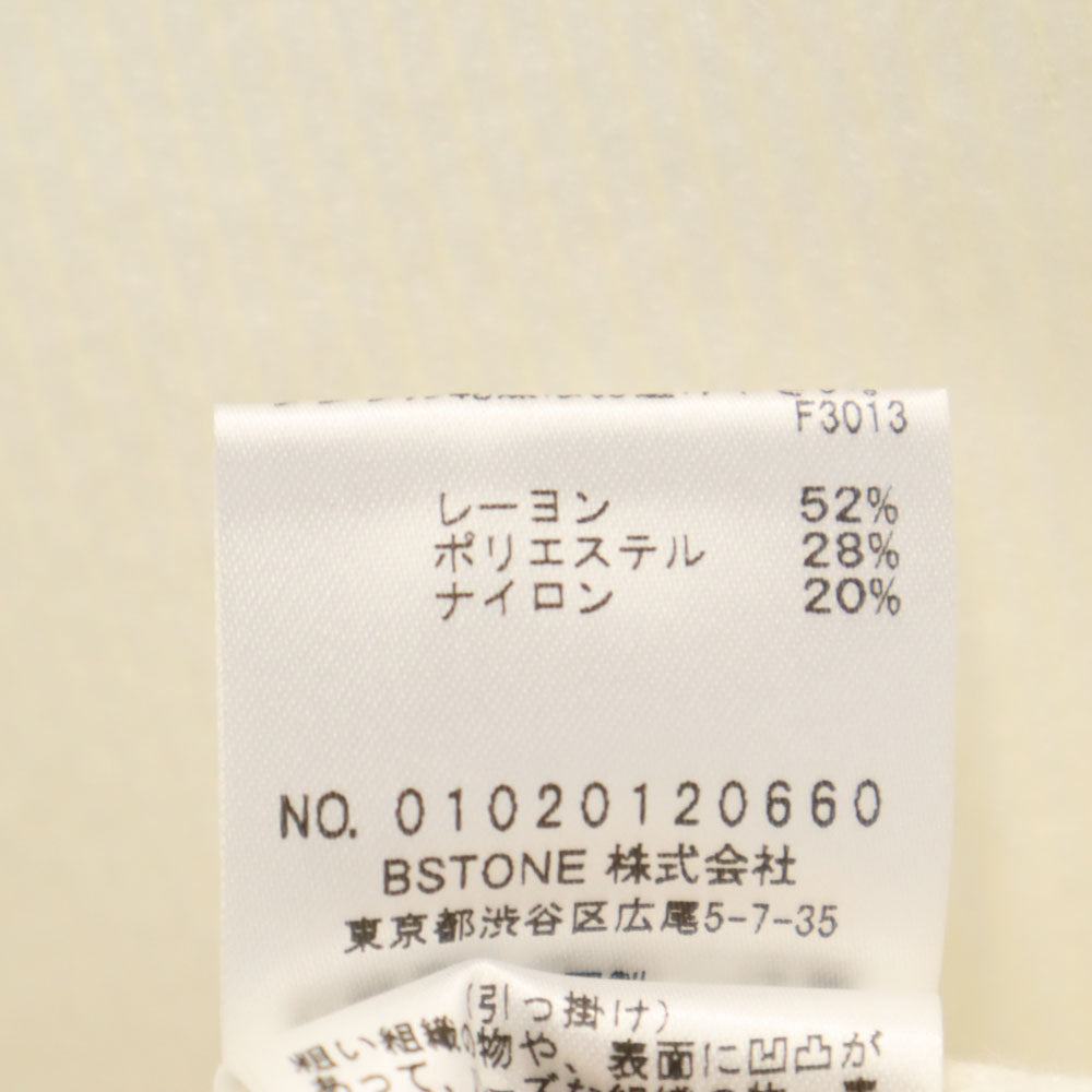 AMERI UNDRESSED アメリ 長袖 モックネック セーター F ホワイト リブニット レディース