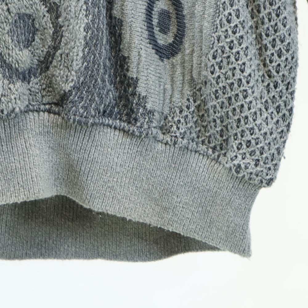 santa fe サンタフェ 90s 日本製 リネンブレンド オールド 長袖 セーター 4 グレー系 メンズ