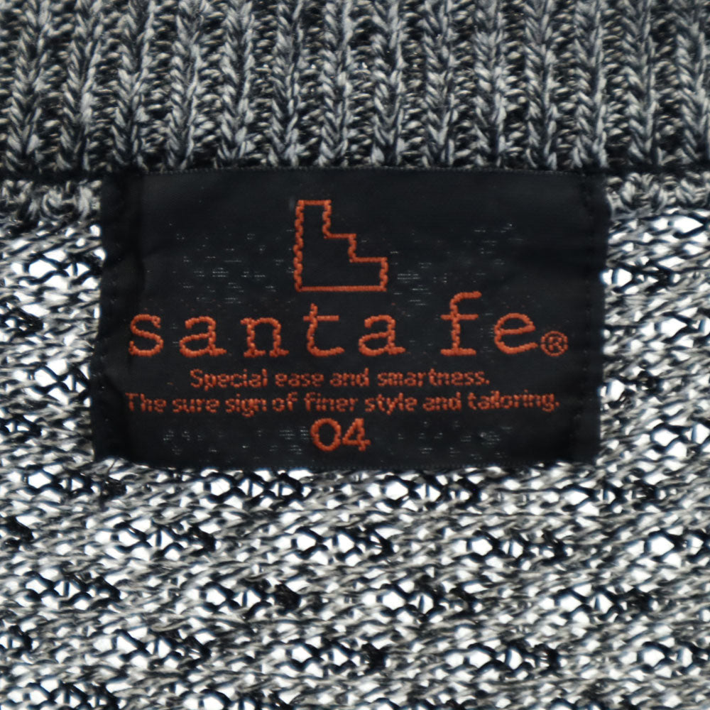 santa fe サンタフェ 90s 日本製 リネンブレンド オールド 長袖 セーター 4 グレー系 メンズ