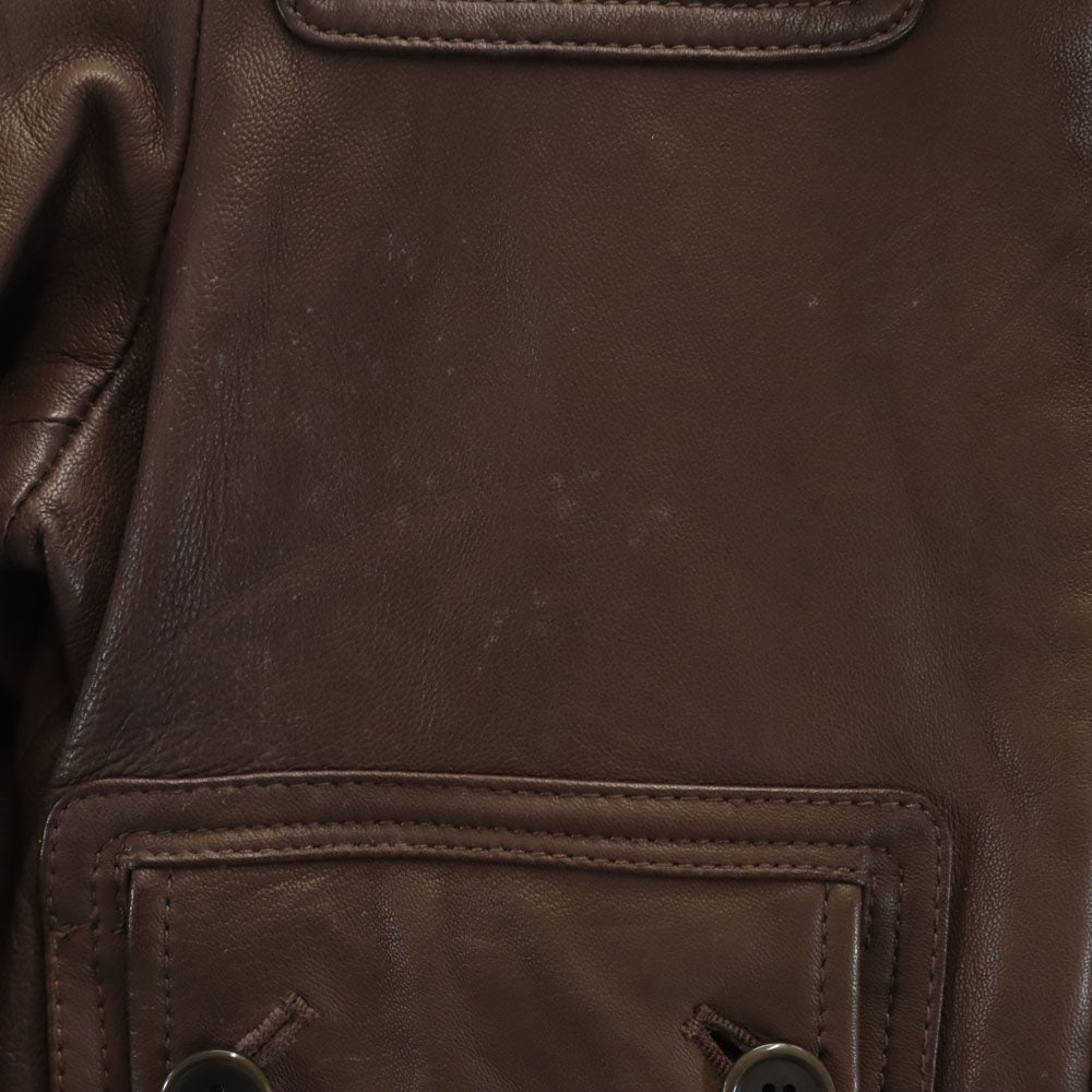 IENA イエナ シープスキン レザージャケット ブラウン ブルゾン レディース