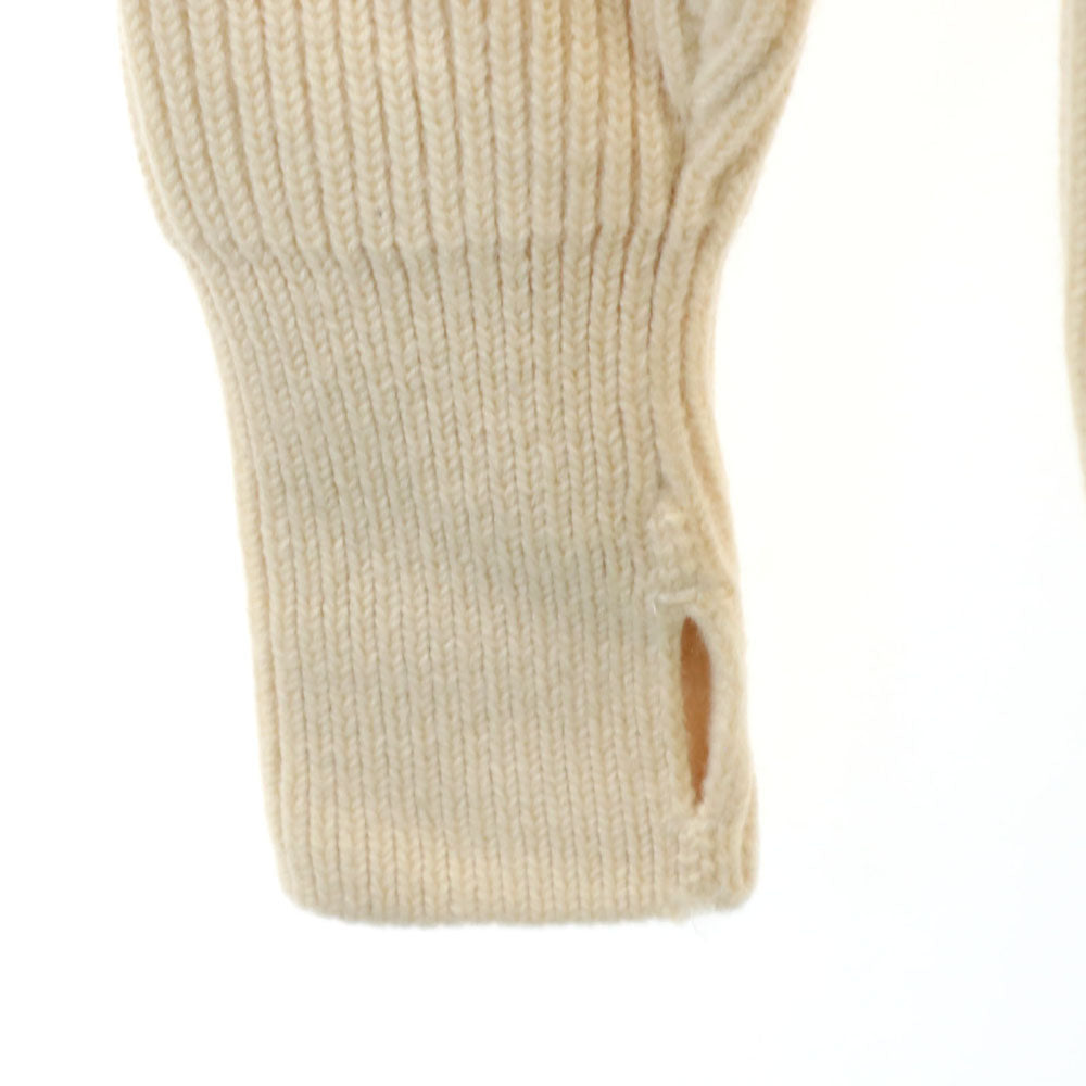 ANDERSEN-ANDERSEN アンデルセンアンデルセン イタリア製 長袖 タートルネック セーター S アイボリー リブニット メンズ