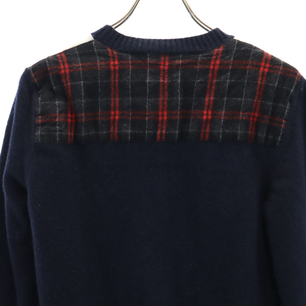 MARNI マルニ イタリア製 ヴァージンウール 長袖 セーター 44 ネイビー ニット レディース