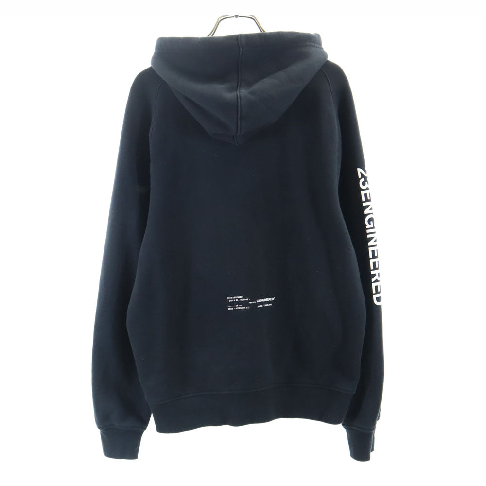 エアジョーダン ナイキ 長袖 スウェットパーカー S ネイビー AIR JORDAN 裏起毛 メンズ