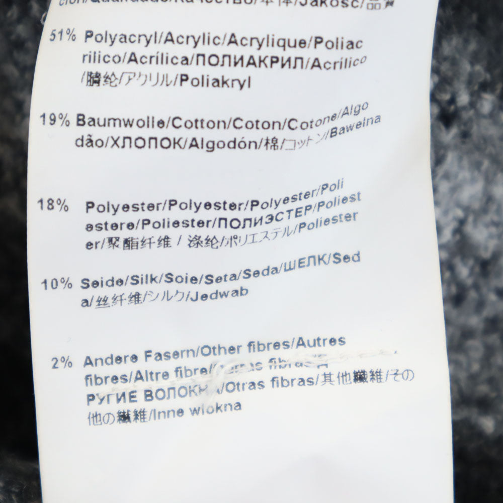 HUGO BOSS ヒューゴボス ボーダー柄 長袖 Vネック セーター S グレー ニット メンズ