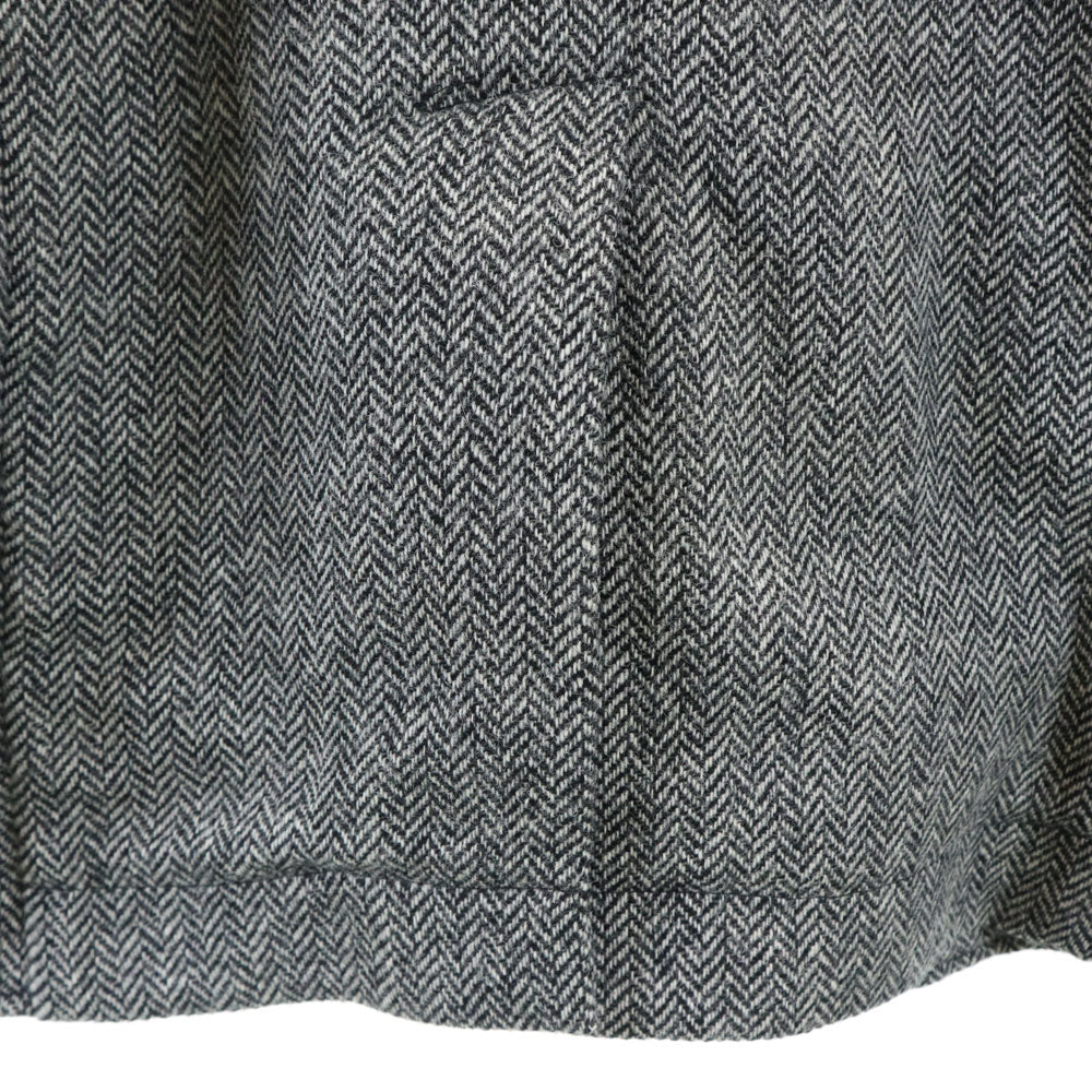 ディースクエアード イタリア製 ヘリンボーン ツイード テーラードジャケット 44 ブラック 他 DSQUARED2 ブレザー エルボーパッチ メンズ