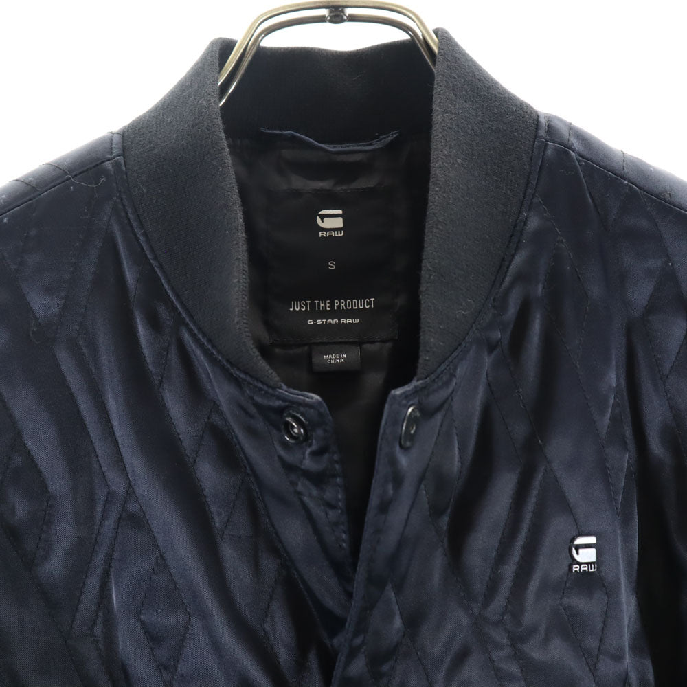ジースターロゥ ボンバー 中綿ジャケット S ネイビー ブルゾン キルティング メンズ
