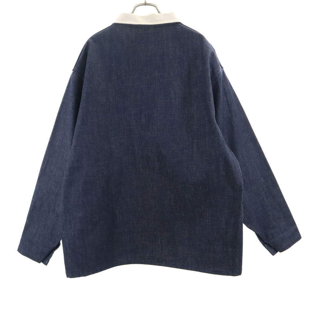 UNIVERSAL OVERALL ユニバーサルオーバーオール デニム カバーオール L インディゴ 襟コーデュロイ メンズ