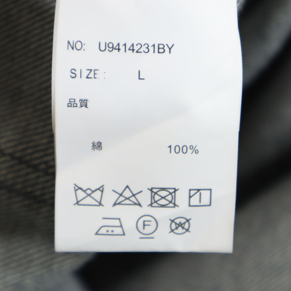 UNIVERSAL OVERALL ユニバーサルオーバーオール デニム カバーオール L インディゴ 襟コーデュロイ メンズ