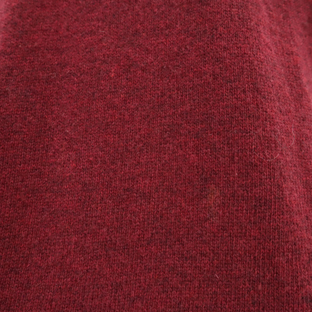 PEARLY GATES パーリーゲイツ イタリア製 ゴルフ 長袖 Vネック セーター 2 ボルドー GOLF ニット レディース