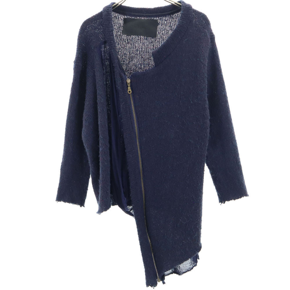 ブラディミアカラリーヴ ニットジャケット ネイビー カーディガン レディース