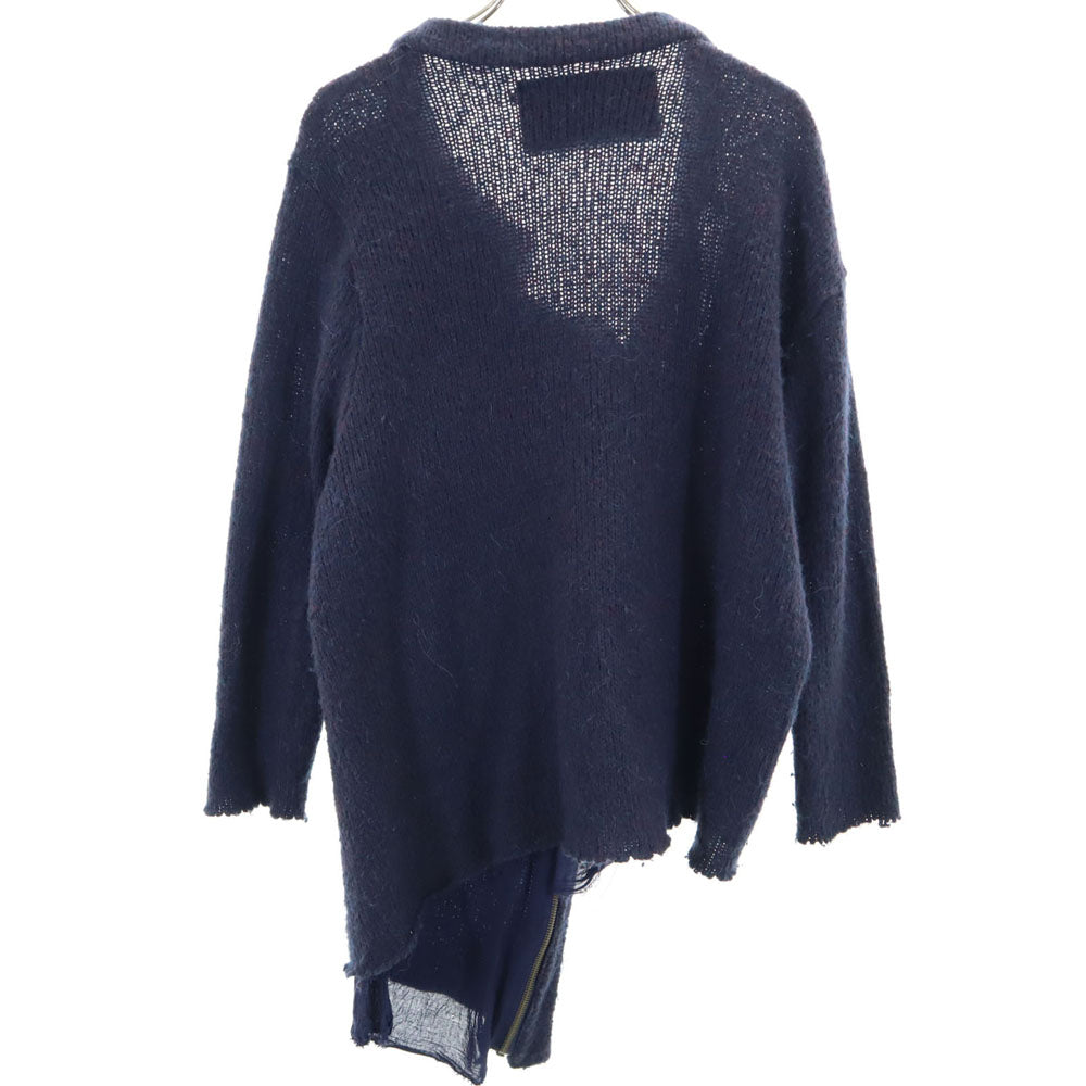 ブラディミアカラリーヴ ニットジャケット ネイビー カーディガン レディース