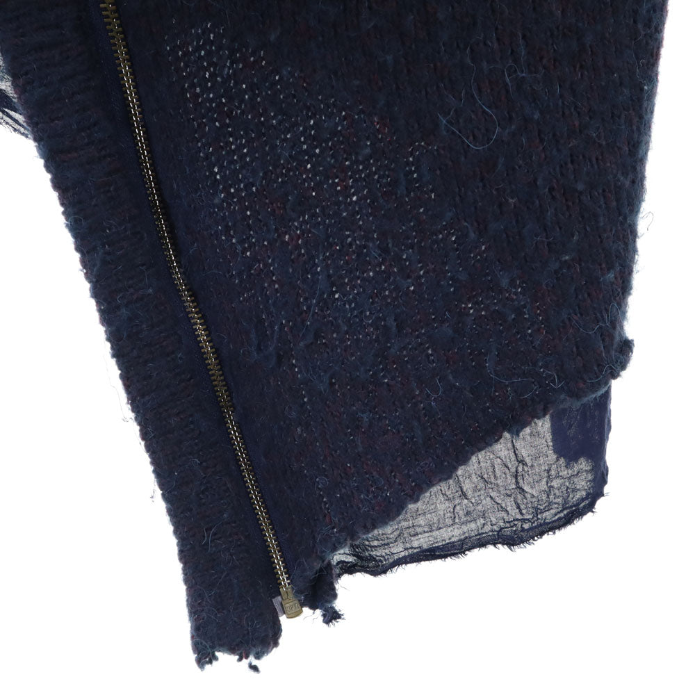 ブラディミアカラリーヴ ニットジャケット ネイビー カーディガン レディース