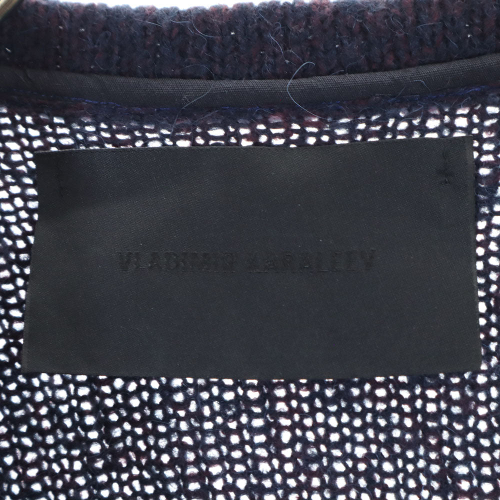 ブラディミアカラリーヴ ニットジャケット ネイビー カーディガン レディース