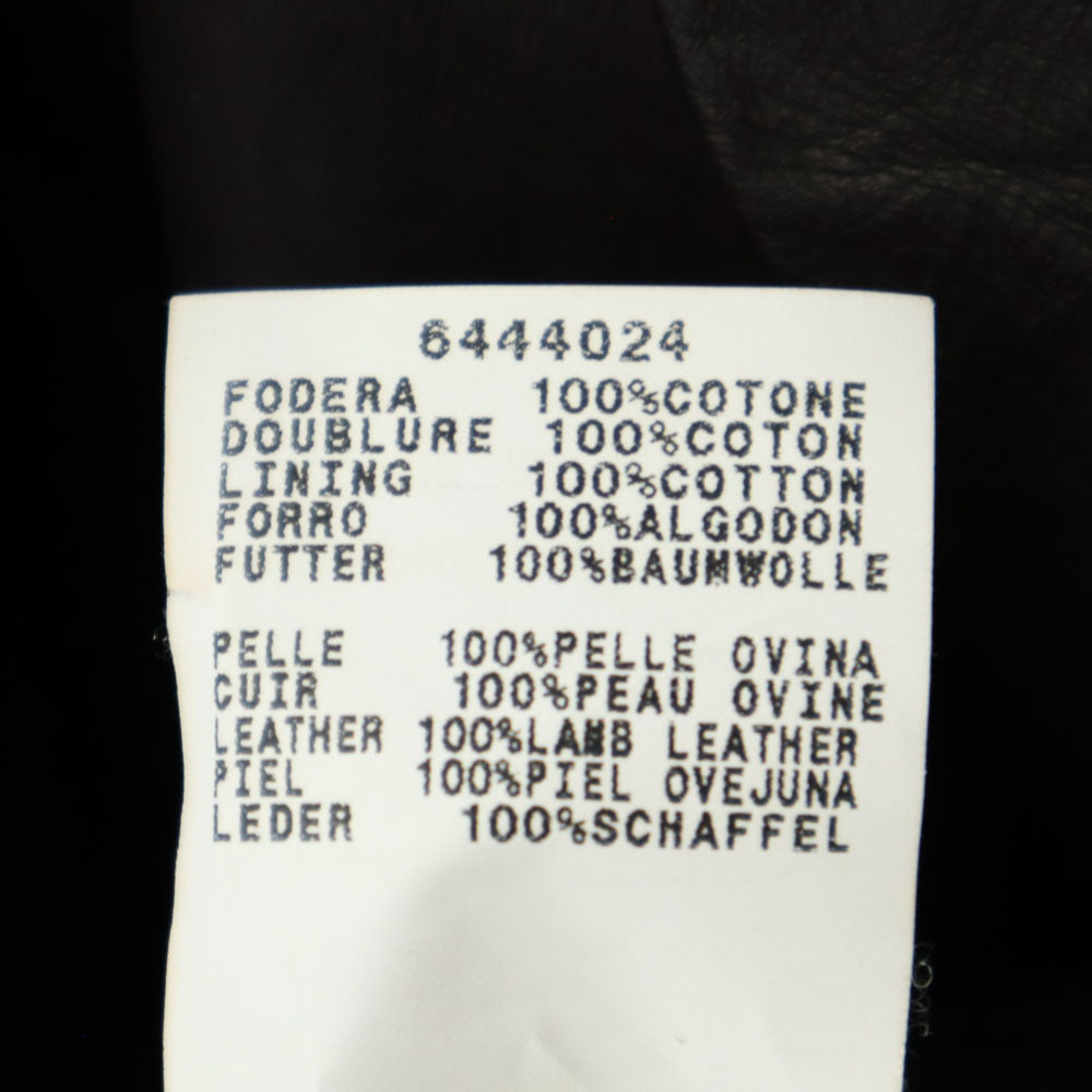 MAX&CO マックスアンドコー レザージャケット 42 ダークブラウン レディース