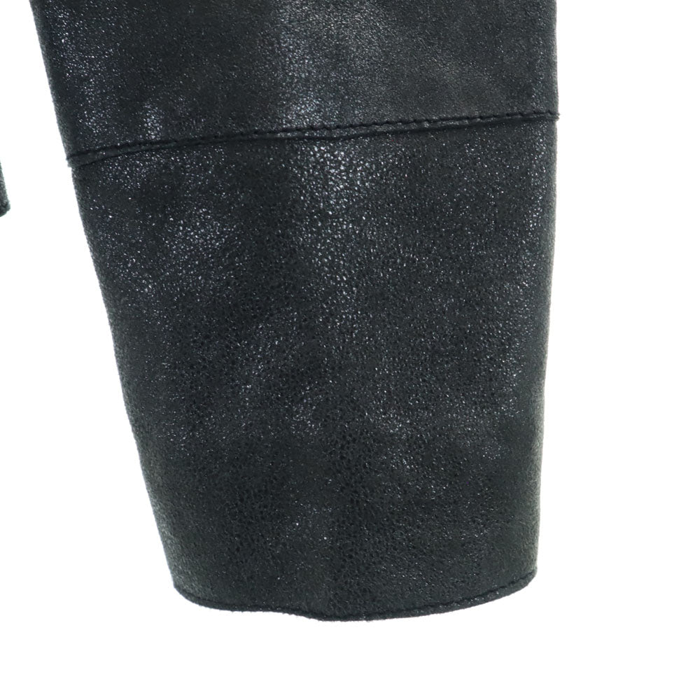 MAX&CO マックスアンドコー レザージャケット 42 チャコールグレー レディース