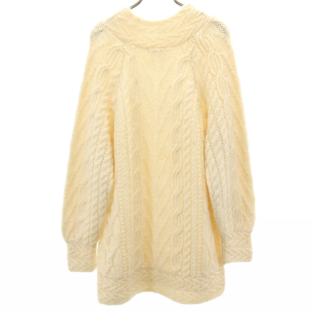 スーザンディー 90s シェットランドウールブレンド オールド 長袖 セーター S アイボリー ニット レディース