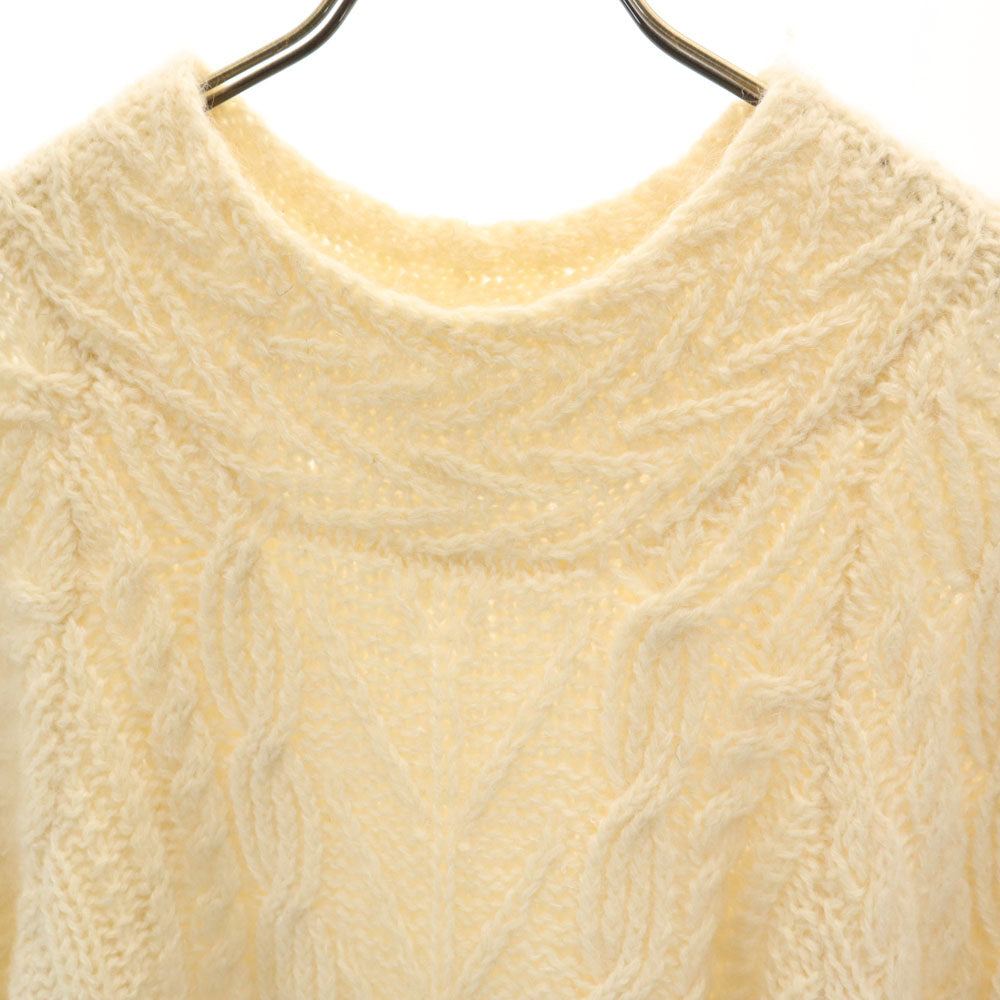 スーザンディー 90s シェットランドウールブレンド オールド 長袖 セーター S アイボリー ニット レディース