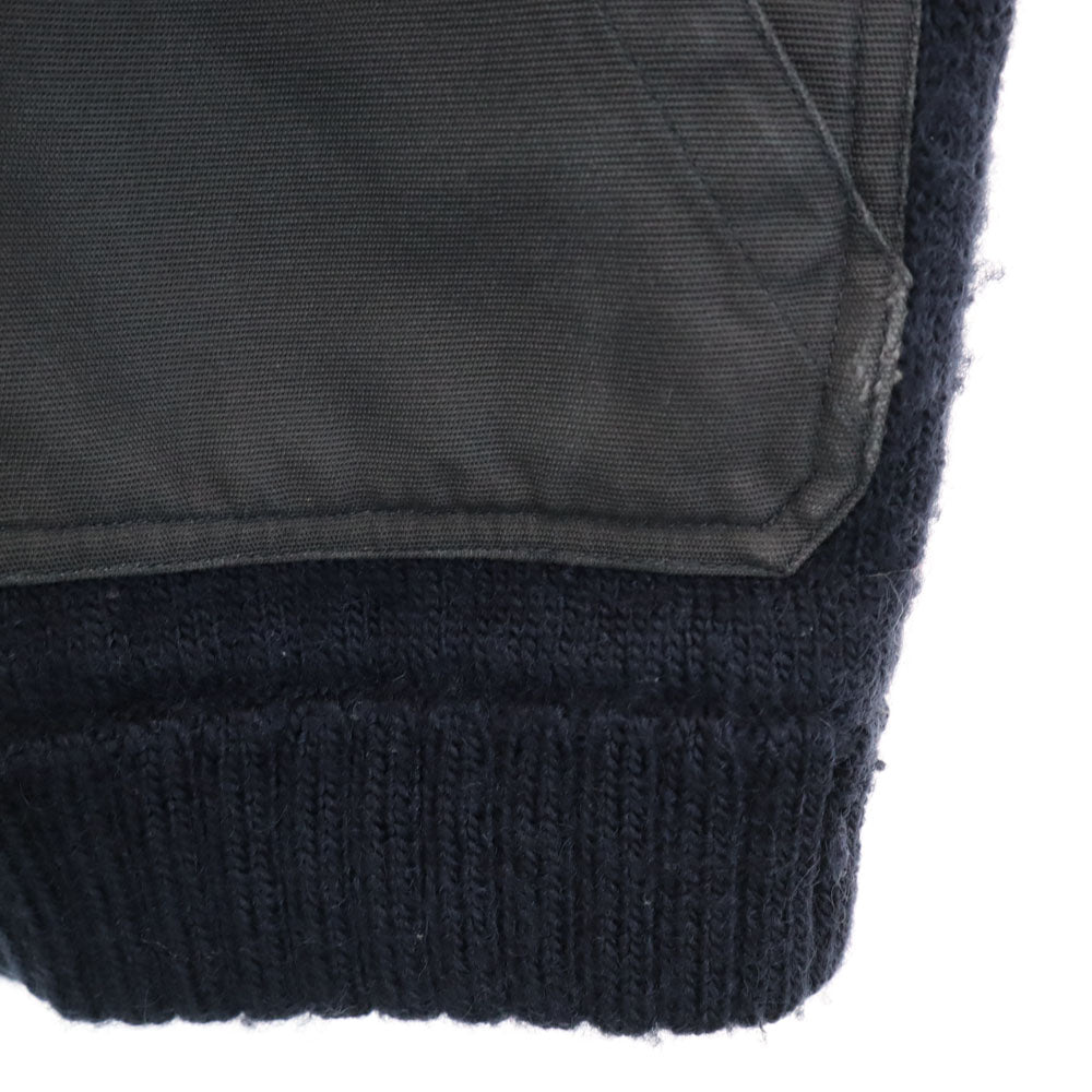 HYSTERIC GLAMOUR ヒステリックグラマー ノルディック柄 ニットジャケット S ネイビー ブルゾン メンズ