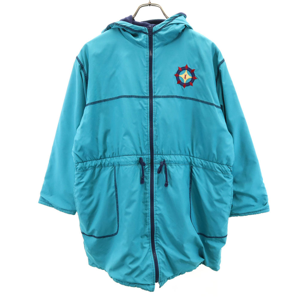 YVES SAINT LAURENT イヴサンローラン 90s オールド リバーシブル ジャケット 150 エメラルドグリーン キッズ