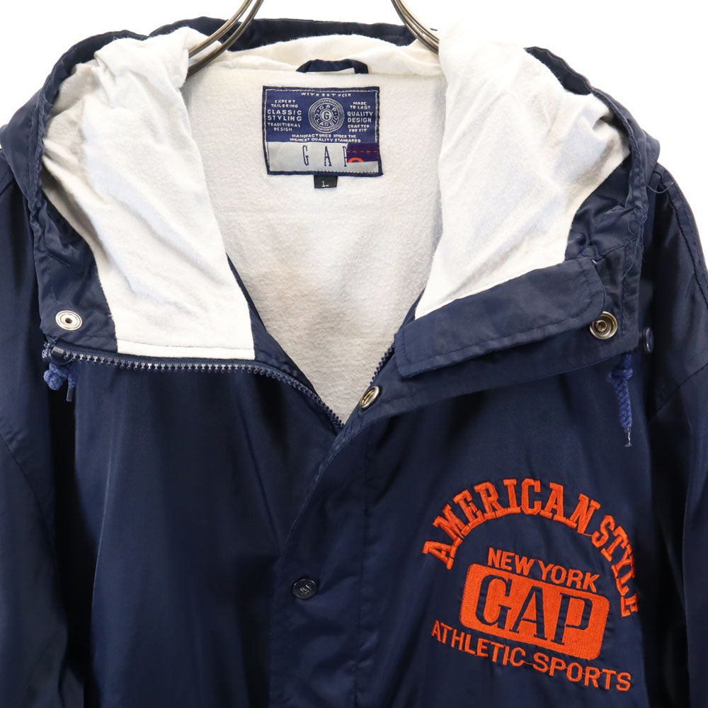 GAP ギャップ 90s オールド フーデッド コート L ネイビー メンズ