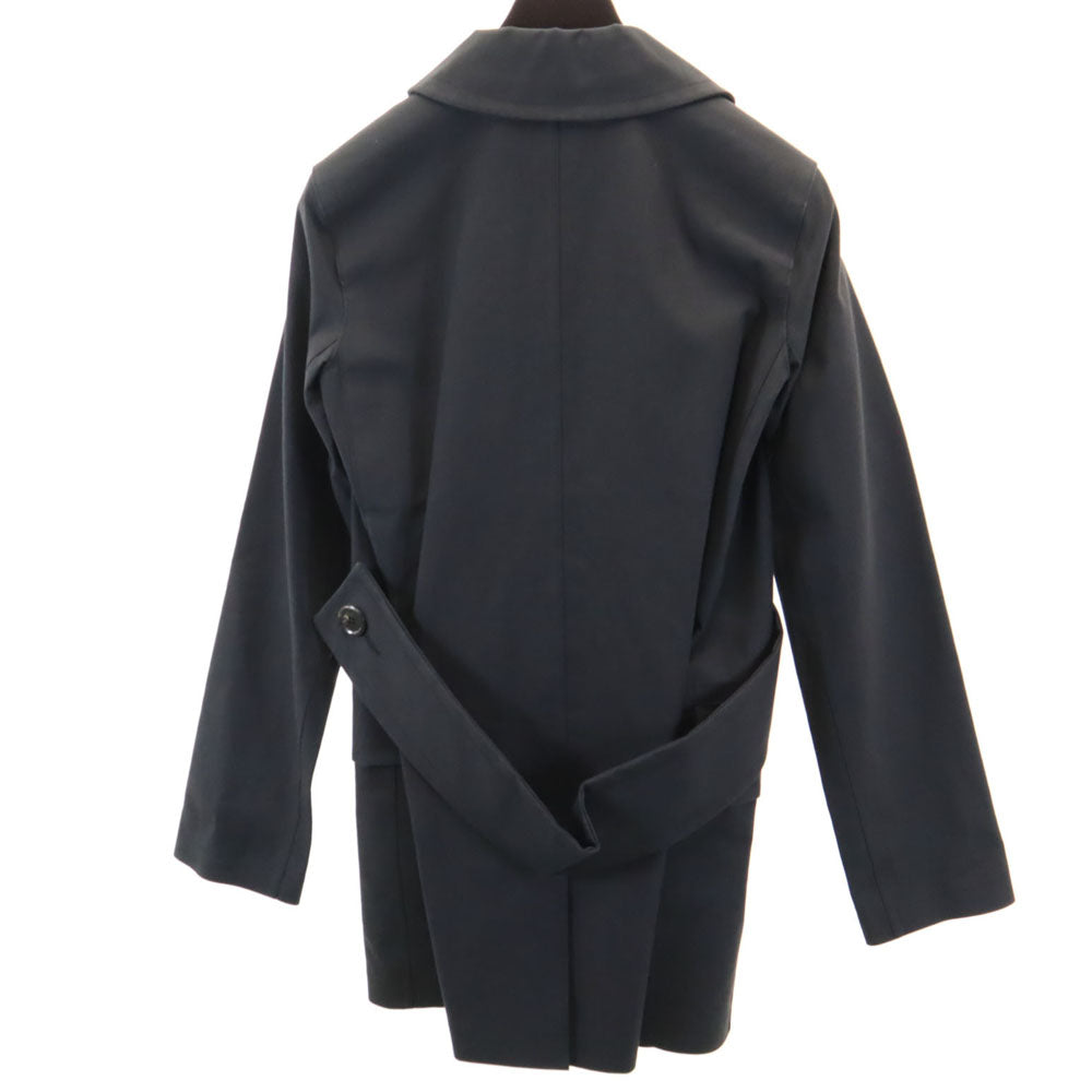 LOUIS VUITTON ルイヴィトン スコットランド製 マッキントッシュ トレンチコート 34 チャコールブラック カバー付き レディース