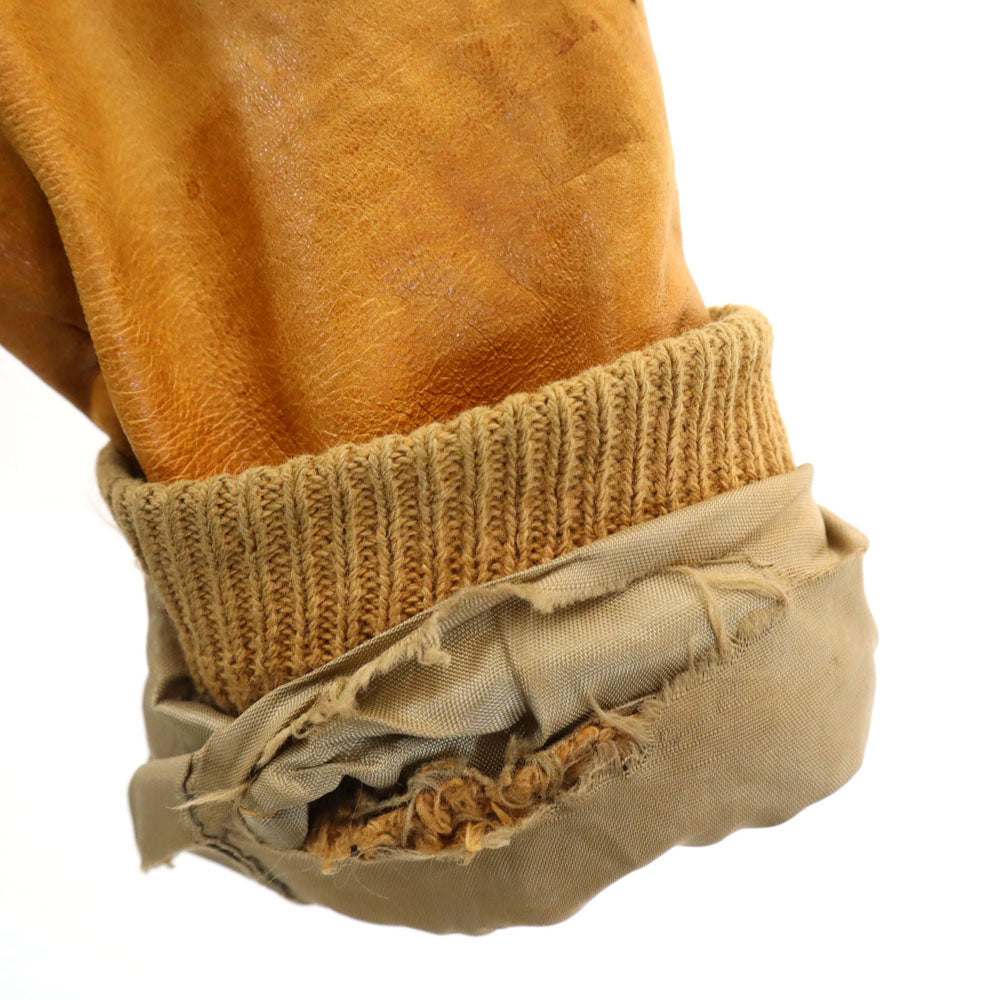 VINTAGE ヴィンテージ 70s デカタロン レザージャケット 44 キャメル ブルゾン IDEALジップ メンズ