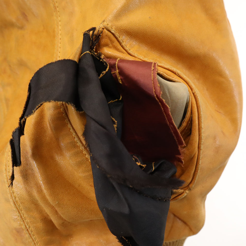 VINTAGE ヴィンテージ 70s デカタロン レザージャケット 44 キャメル ブルゾン IDEALジップ メンズ